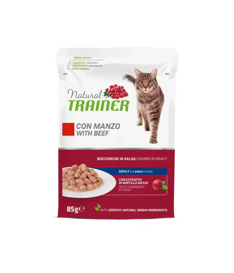 Hrana Umeda pentru Pisici Natural Trainer Vita in Sos 85g