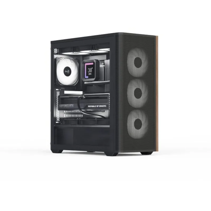 Aerocool D501A V2 Middle Tower Fara Sursa Negru