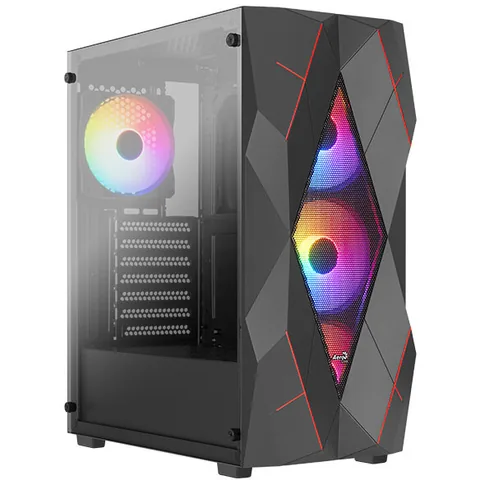 Aerocool Volcan V1 ATX Mid Tower Fara Sursa Negru