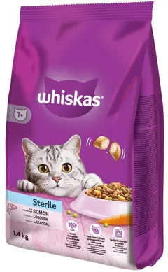 Hrana Uscata pentru Pisici Whiskas Adult Steril Somon 1.4kg