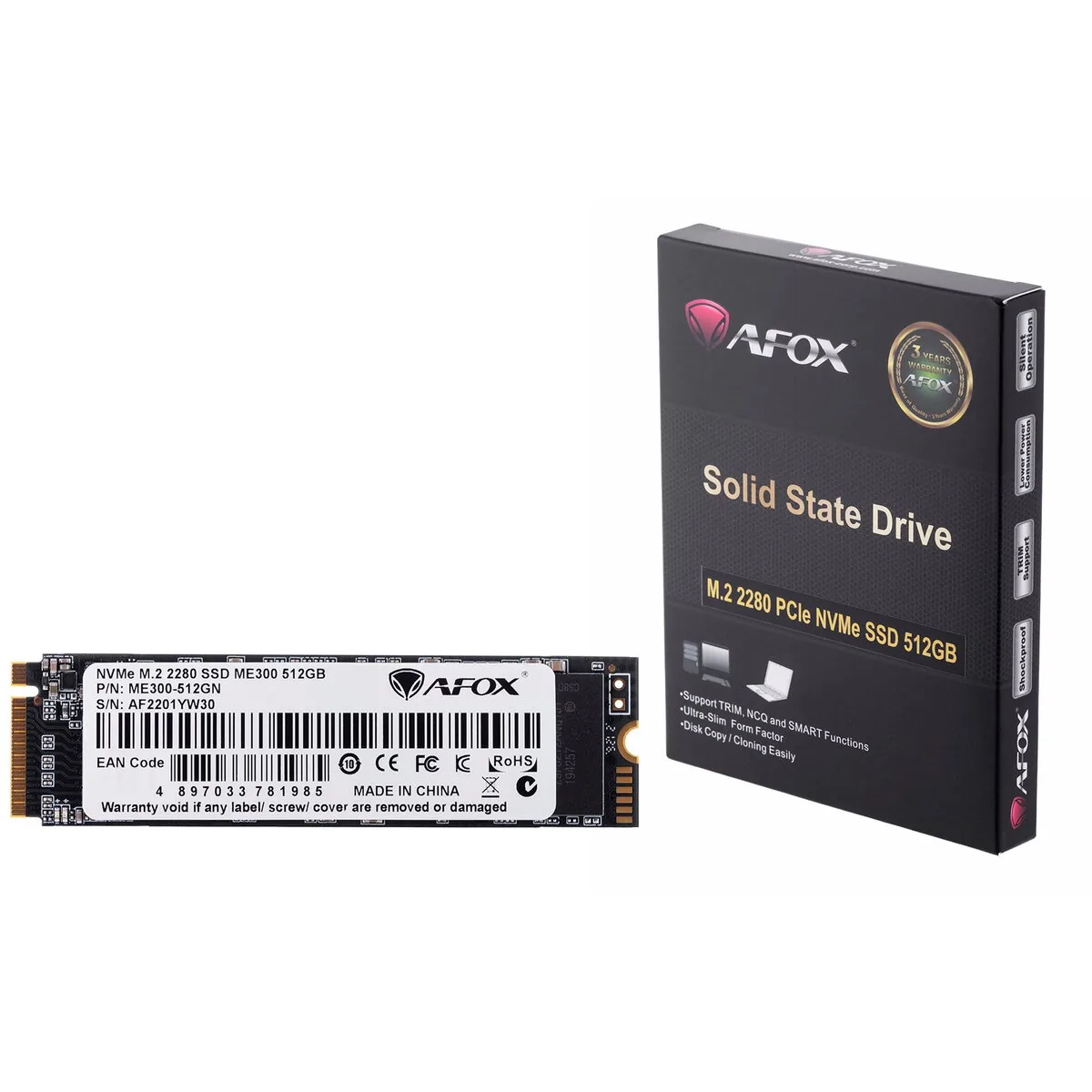 AFOX SSD M.2 512GB NVMe