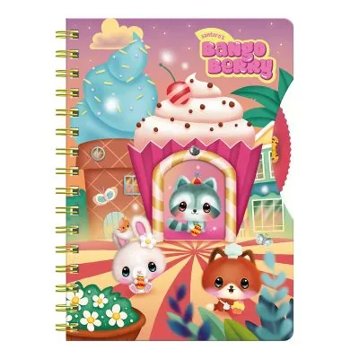 Agenda cu Spira Bangoberry Remi Ratonul 192 File 16x21 cm