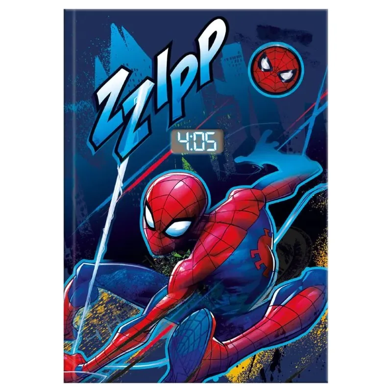 Agendă CYP Brands Spiderman cu Ceas LCD