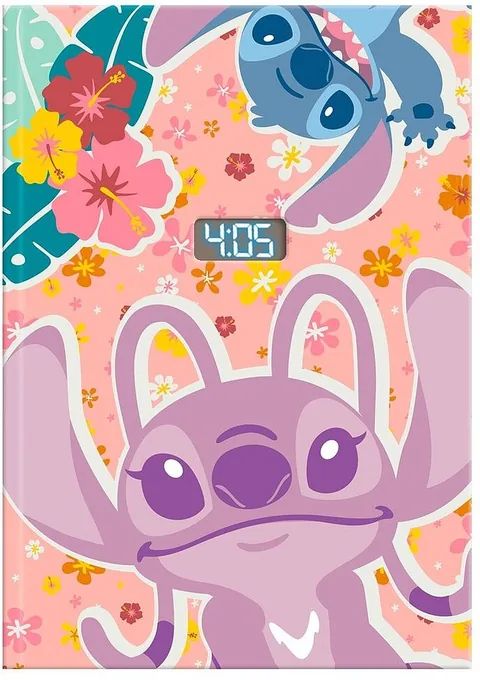Agendă CYP Brands Stitch cu Ceas LCD