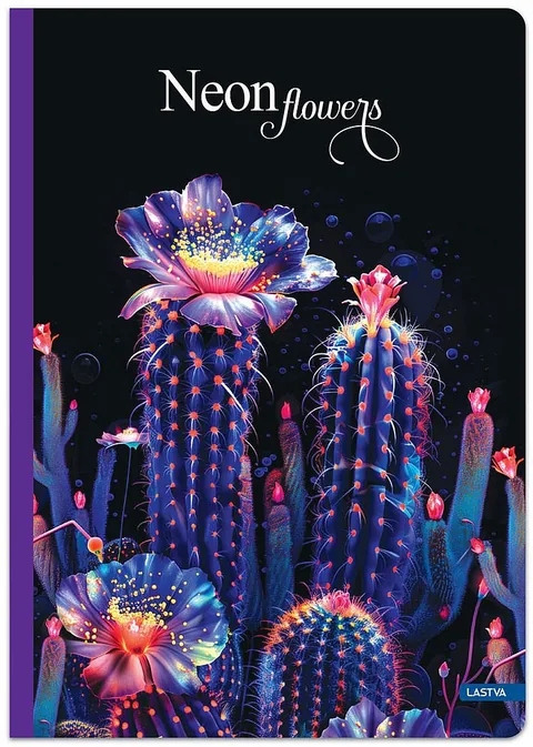 Agenda Lastva Neon Flowers A5 96 Foi Sortiment