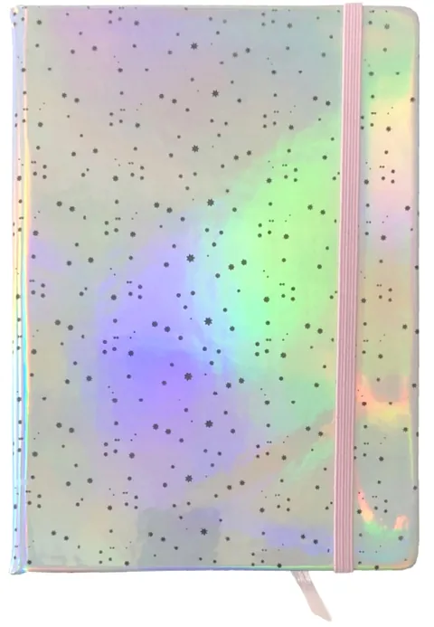 Agenda Paso Efect Holografic A5 96 File Linii Roz Stelute