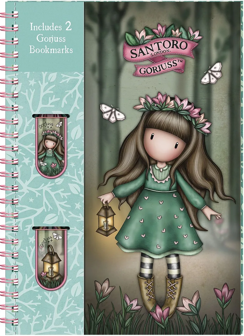 Agendă Santoro Gorjuss In The Forest cu 2 Semne de Carte Woodland Wildflower
