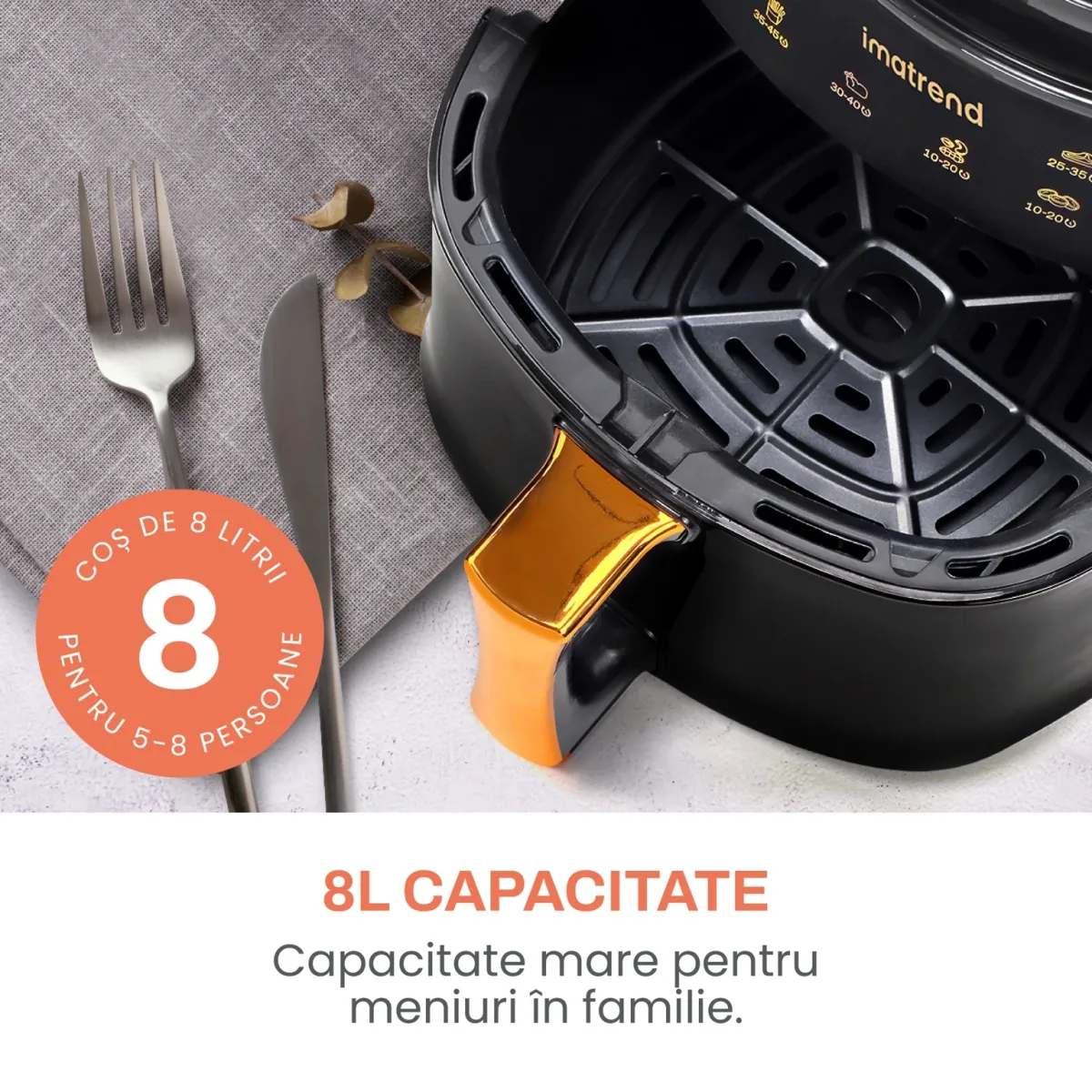 IMA Trend XL 8L 1400W Negru - imagine 6
