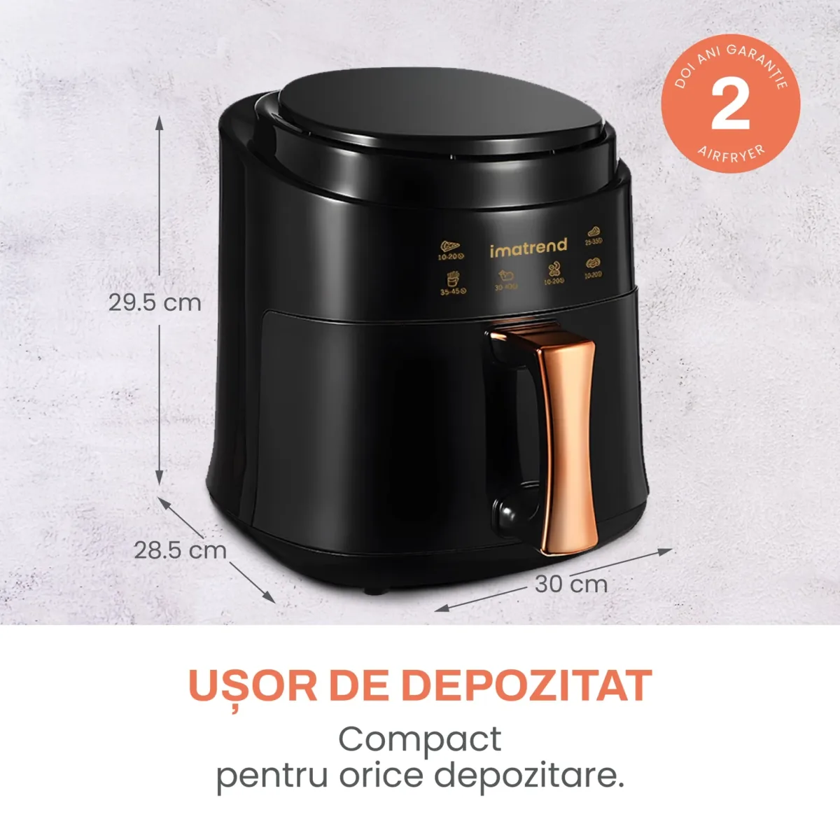 IMA Trend XL 8L 1400W Negru - imagine 5