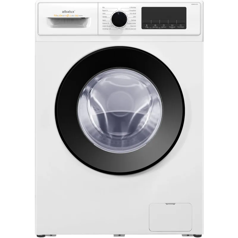 Albalux AXWGI1472 7kg 1400rpm Spalare cu Abur Alb