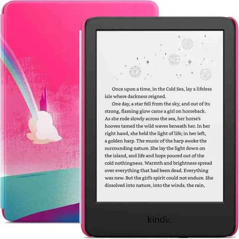 Amazon Kindle Kids 11th Gen 2022 Husa Unicorn Valley Negru