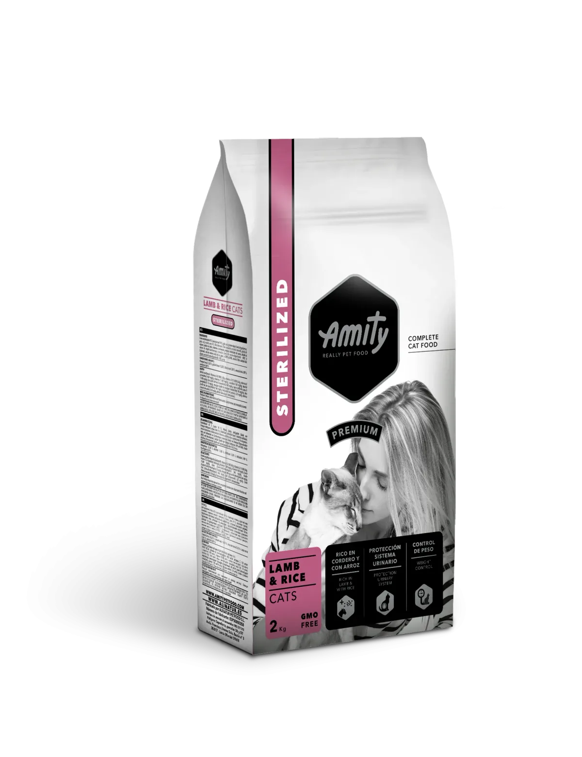 Hrana Uscata pentru Pisici Amity Premium Cats Adult Sterilised Miel si Orez 2kg