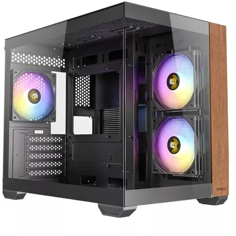 Antec CX600M Wood Mini Tower Micro ATX Tempered Glass Negru