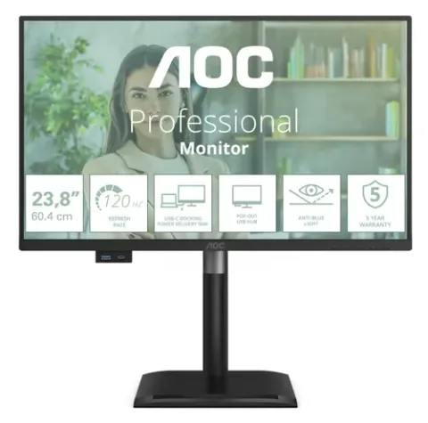 AOC 24P4CV Negru