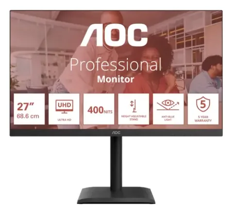 AOC U27E4CV Negru
