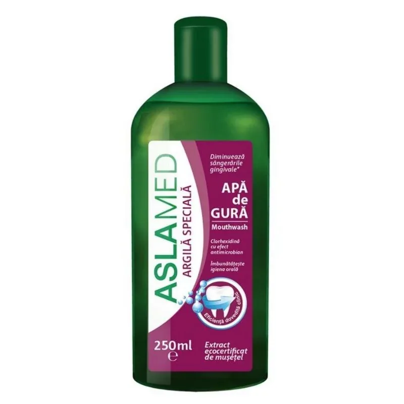 Apa de Gura FARMEC AslaMed Extract de Musetel Clorhexidina si Argila 250ml