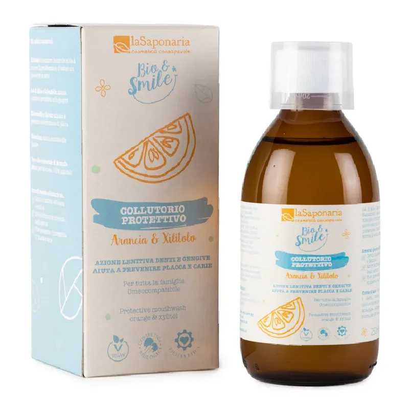 Apa de Gura La Saponaria Protectoare cu Portocala si Xilitol 250ml