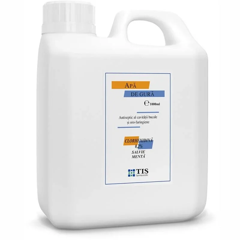 Apa de Gura Tis Farmaceutic Tisodent Clorhexidina 0,2% 1000ml