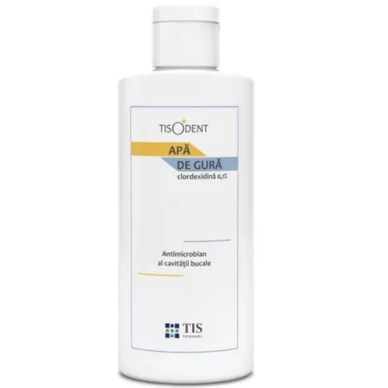 Apa de Gura Tis Farmaceutic Tisodent Cu Clorhexidina 0.1% 250ml