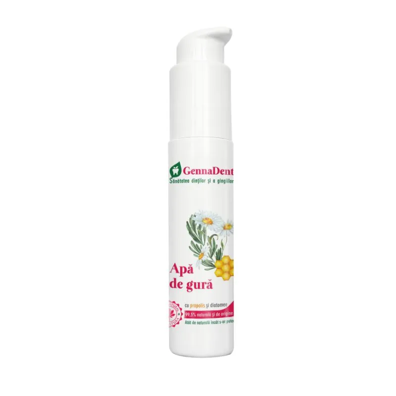 Apa de Gura Vivanatura GennaDent cu Propolis si Diatomee 45ml