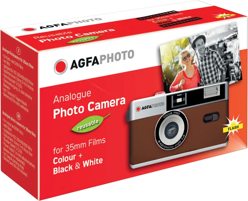 Aparat Foto Analog Agfaphoto Reusable Camera 35mm Maro - imagine 2