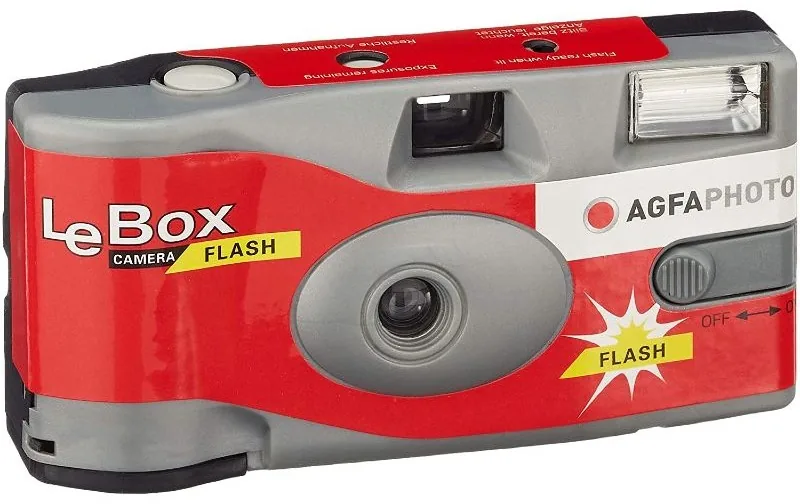 Aparat Foto de Unica Folosinta AgfaPhoto LeBox 400 Flash 27 Expuneri