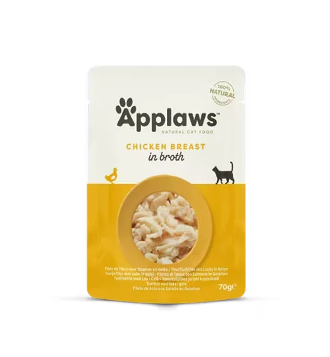 Hrană Umedă pentru Pisici Applaws Chicken Breast in Broth 70g Plic