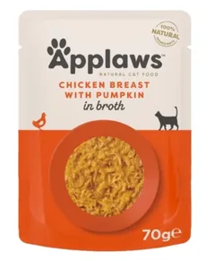 Plic Hrana Pisici Applaws Piept Pui Cu Dovlecel 70g