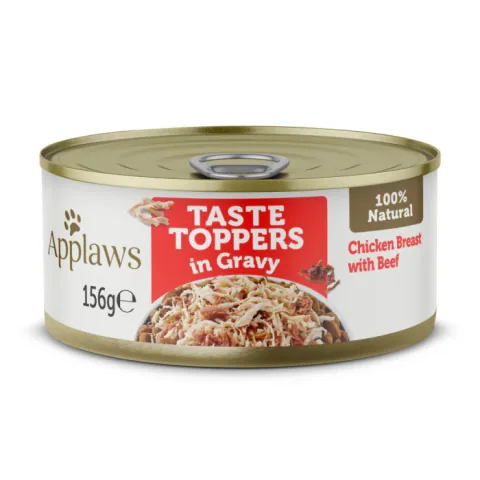 Applaws Taste Toppers Pui și Vită Fără Cereale În Sos 156g