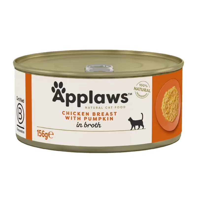 Conserva Pentru Pisici Applaws Chicken Breast with Pumpkin 156g