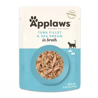 Hrana Umeda Pisici Applaws Tuna Fillet with Sea Bream 70g Plic
