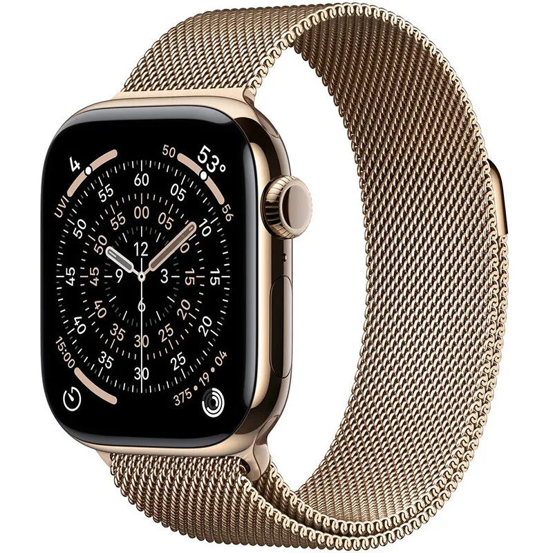 Apple Watch S11 Cellular 42mm Gold Titanium Gold Milanese Loop