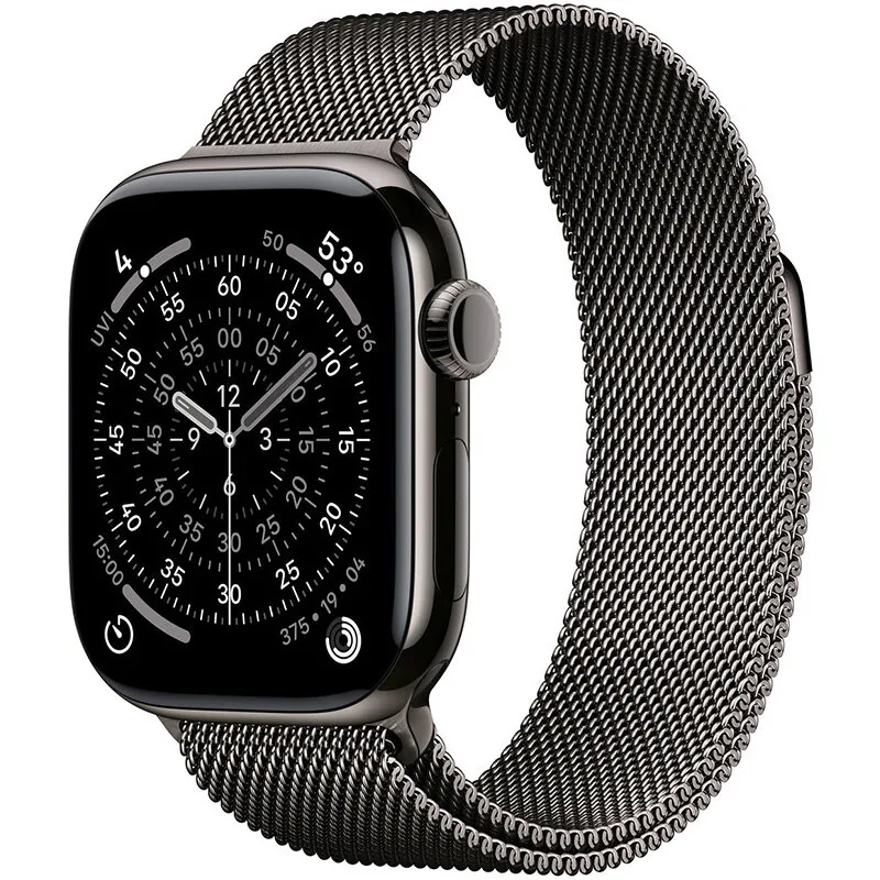Apple Watch S11 Cellular 42mm Slate Titanium Case Slate Milanese Loop