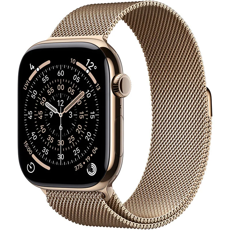 Apple Watch S11 Cellular 46mm Gold Titanium Case Gold Milanese Loop M/L