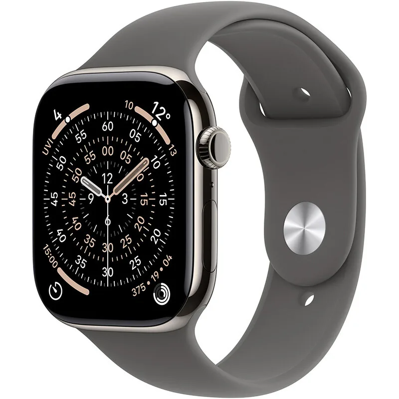 Apple Watch S11 Cellular 46mm Natural Titanium Stone Grey Sport Band M/L