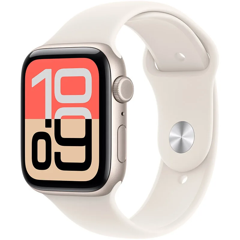 Apple Watch SE 3 Cellular 40mm Starlight Aluminium Case Starlight Sport Band S/M