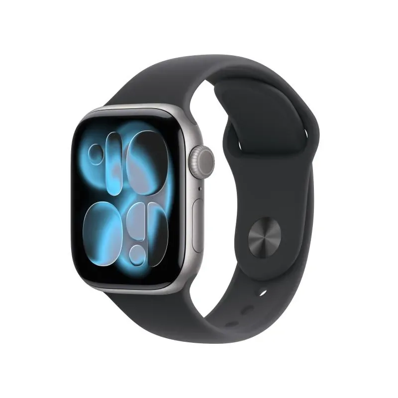 Apple Watch Series 11 42mm Space Grey Aluminium Black Sport Band S/M GPS + Cellular
