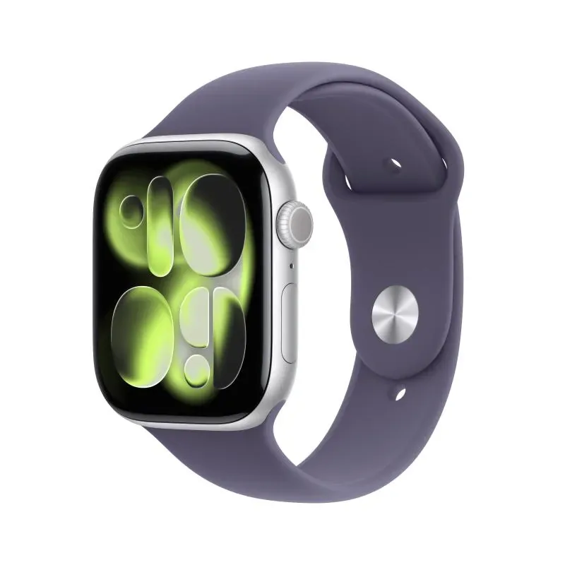 Apple Watch Series 11 GPS + Cellular 46mm Silver Aluminium Purple Fog Sport Band M/L
