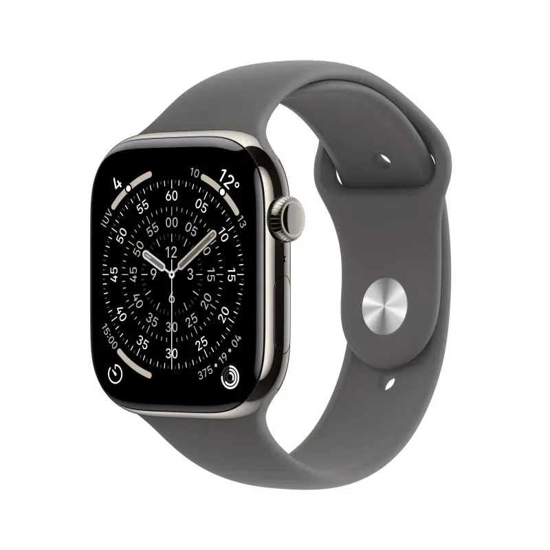 Apple Watch Series 11 GPS + Cellular 46mm Titanium Natural Stone Grey Sport Band S/M