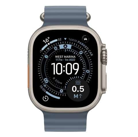 Apple Watch Ultra 3 49mm Titanium Natural Anchorage Blue Ocean Band