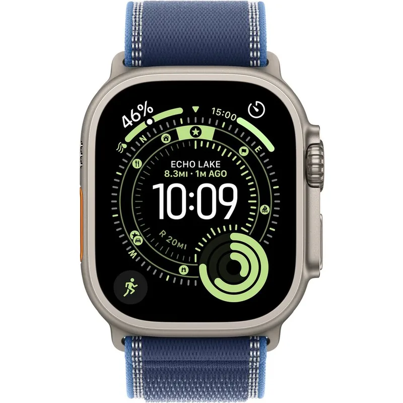 Apple Watch Ultra 3 49mm Trail Loop Albastru/Albastru Deschis M/L