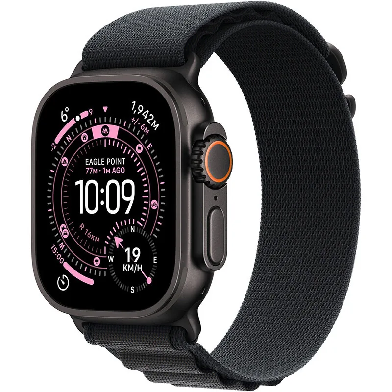 Apple Watch Ultra 3 Cellular 49mm Black Titanium Case Black Alpine Loop Small