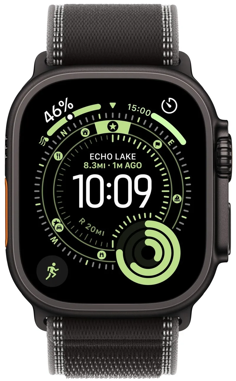 Apple Watch Ultra 3 Cellular 49mm Black Titanium M/L Trail