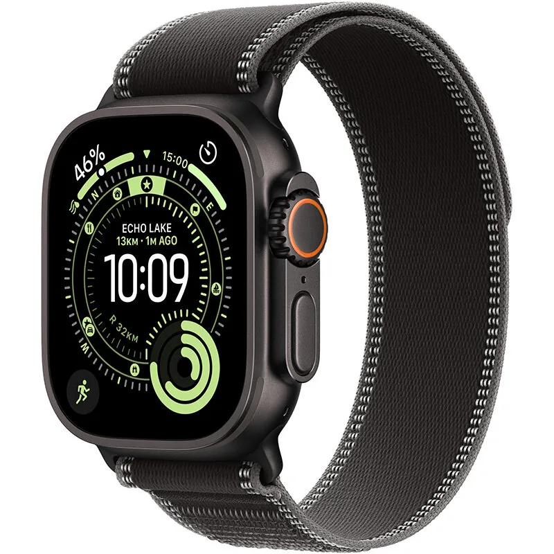 Apple Watch Ultra 3 Cellular 49mm Black Titanium Trail Loop S/M