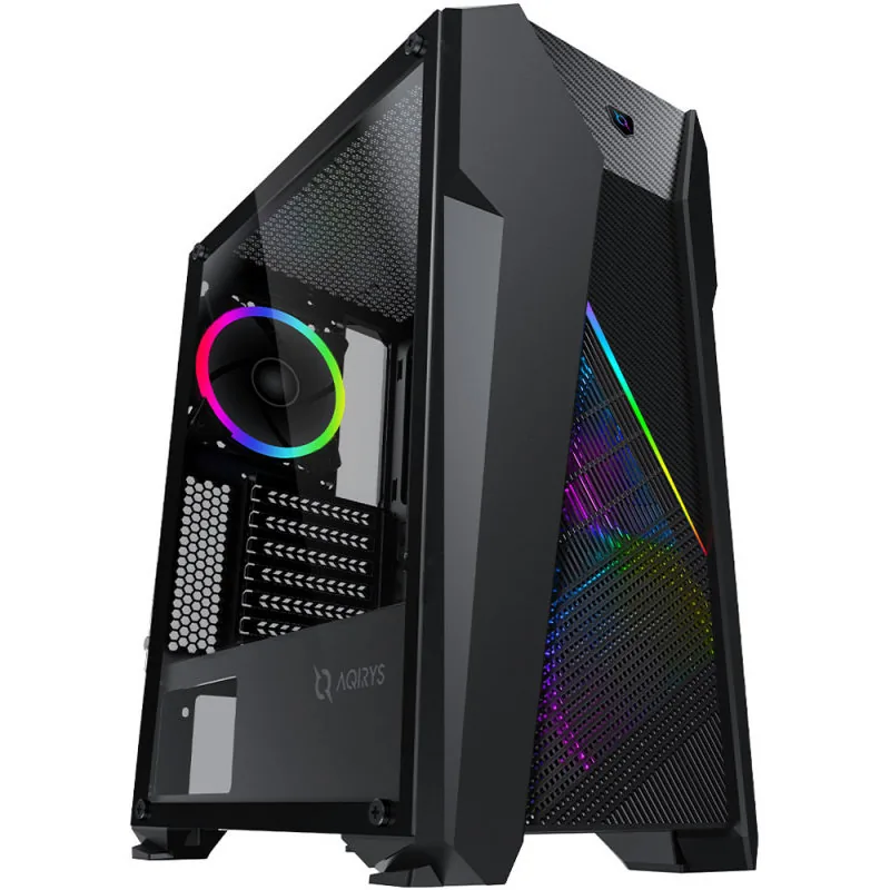 AQIRYS Canopus Tempered Glass RGB Negru
