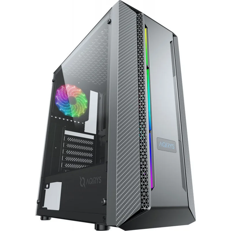 AQIRYS Mizar ARGB Mid Tower Negru