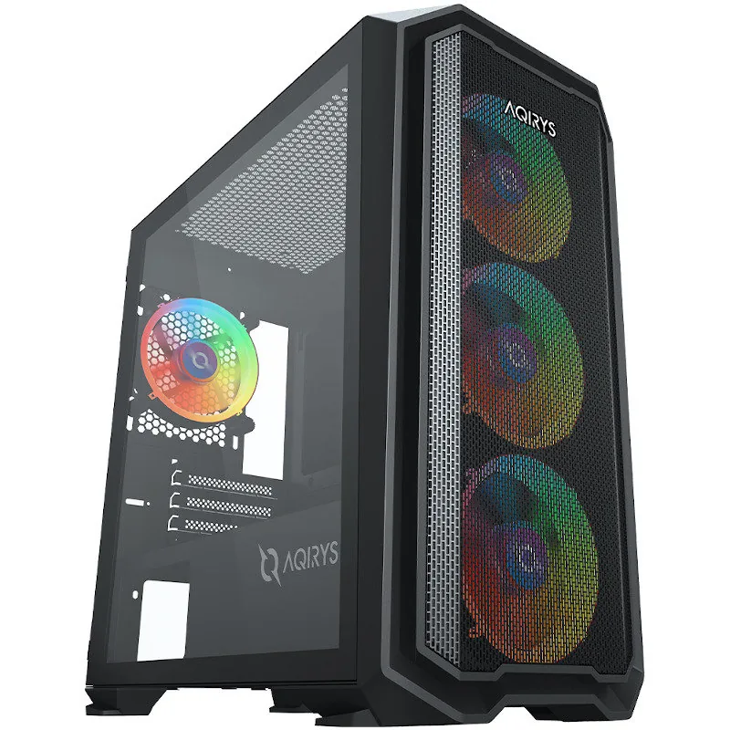 AQIRYS Wezen ARGB Mini Tower Sticla Temperata Negru