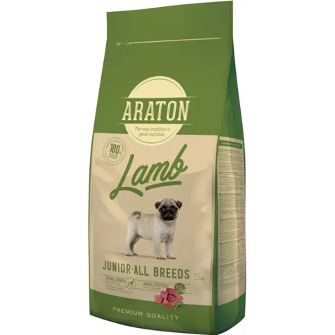 Araton Dog Junior Miel si Orez 15kg