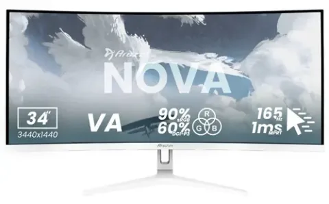 Arozzi Nova 34inch 3440x1440 165Hz 1ms Alb