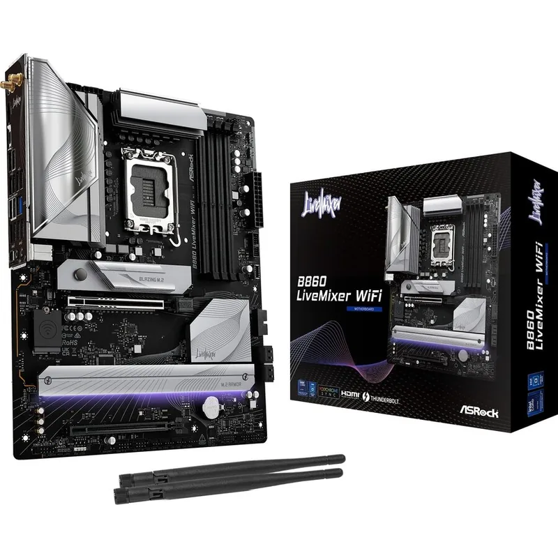 ASRock B860 LiveMixer WiFi Alb
